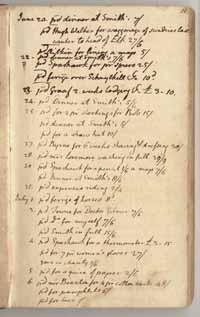 Thomas Jefferson`s memorandum book, page 11 