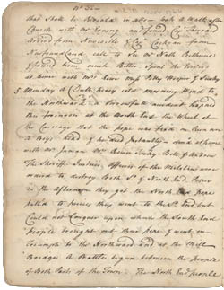 John Rowe diary 1, 4-6 November 1764, pages 32-33 