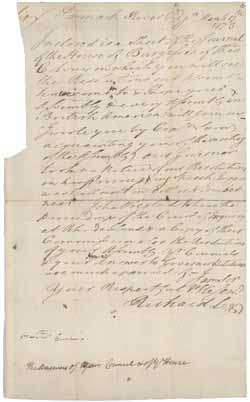 Letter from Richard Henry Lee to Thomas Cushing, 17 March 1773 