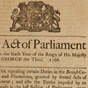 An Act of Parliament Passed in the Sixth Year of the Reign of His Majesty King George the Third. 1766.