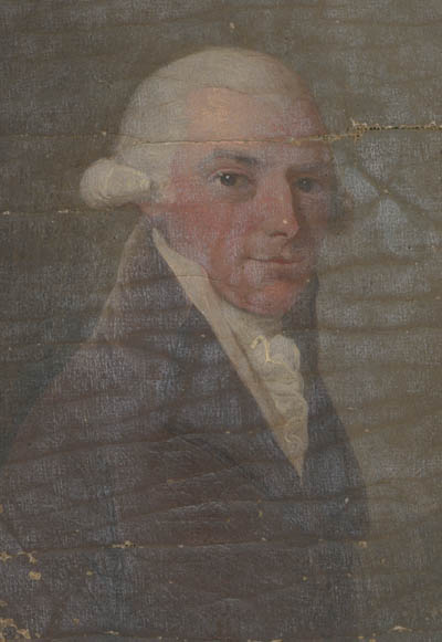 Miniature portrait, oil on canvas by an unidentified artist, [ca. 1792]