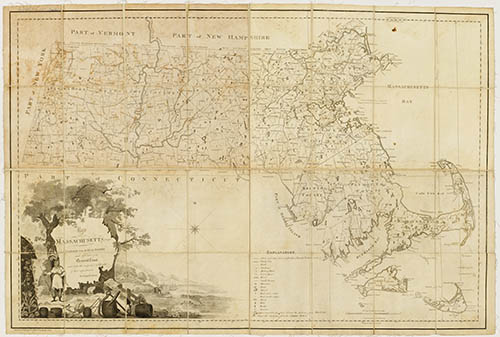 Map of Massachusetts Proper. Compiled from Actual Surveys made by Order of the General Court and under the inspection of Agents of their appointment. 