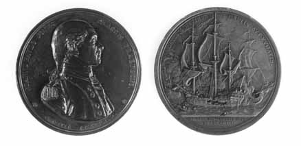 Comitia Americana medal, Jones off Scotland`s coast Copper medal