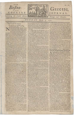 The Boston-Gazette, and Country Journal 