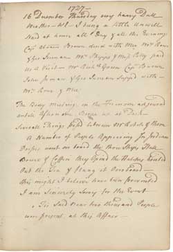 John Rowe diary 10, 16 December 1773, page 1727 