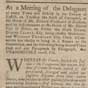 Newpaper article, Supplement to the Massachusetts Gazette, 15 September 1774