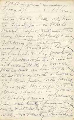 Letter from Marian Hooper Adams to Robert W. Hooper, 27 May 1883 