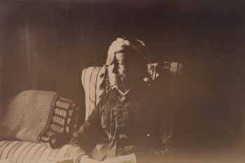 Aunt Eunice Hooper in bedroom at Marblehead Photograph