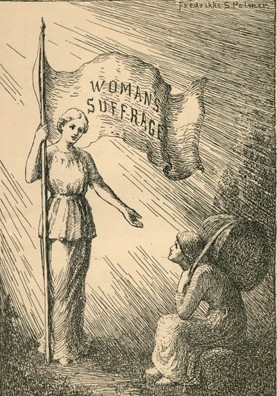 Woman`s Suffrage Engraving