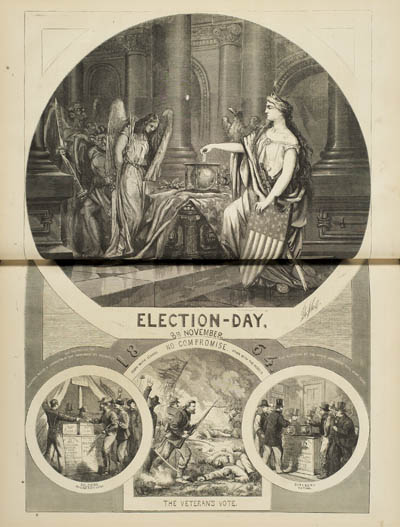 Election-Day. 8th November. Engraving